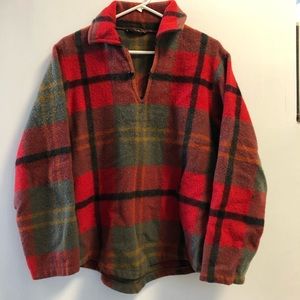 🍂. Plaid Wool Pullover